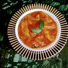 A picture of Amba Khatta/Mango Jaggery curry.