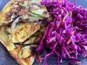 Una foto de cilantro tortilla