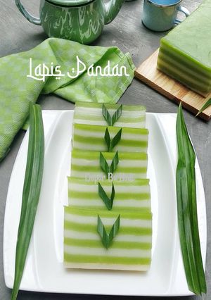 Foto resep Lapis Tepung Beras Pandan
