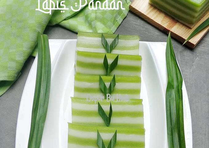 Lapis Tepung Beras Pandan