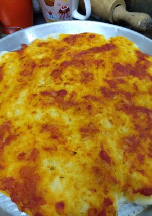 Una foto de Pizza casera
