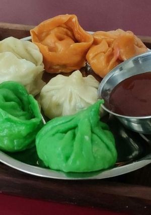 A picture of Momos (Steamed Dumplings).