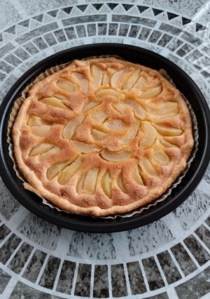 Une photo de Tarte aux poires et à la crème d'amande 🍐