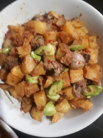 Easy Steps Prepare Recipes Sambel goreng kentang ati ampela pete the Can Spoil the Tongue Really Delicious.