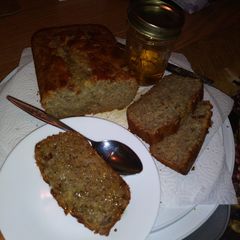 A picture of Cinnamon & Honey Zucchini Banana Bread.