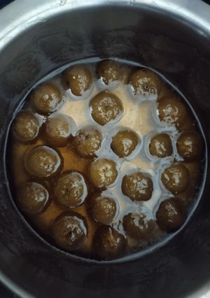 A picture of Amla murabba/ gooseberry murabba.