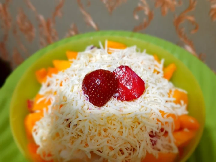 Langkah Gampang Menyiapkan Resep Salad Buah Yogurt Cimory yang Lezat Sekali Anti Ribet, Uenak Banget