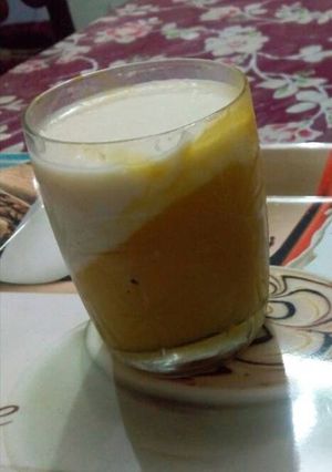 A picture of Mango Panna Cotta.