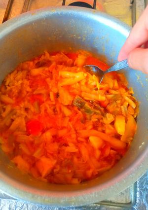 عکسی از دستور خورشت کنگر