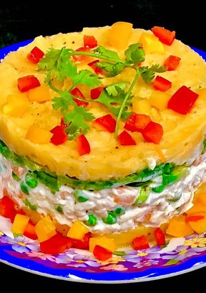 Hình của món Causa - Salad Peru.
