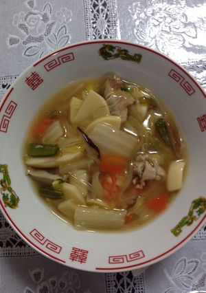 A picture of Chop Suey with Ramen Soup Base.