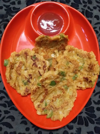 Easy Way Prepare Recipe Leftover rice pizza pancake that is Awesome, Delicious}