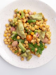 Una foto de Garbanzos salteados