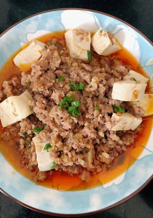 Hình của món Đậu hủ tứ xuyên.