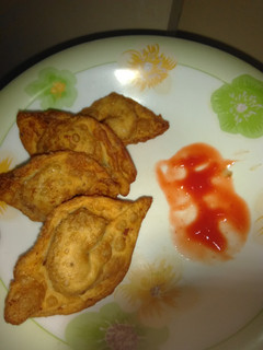 A picture of Chicken wontons.