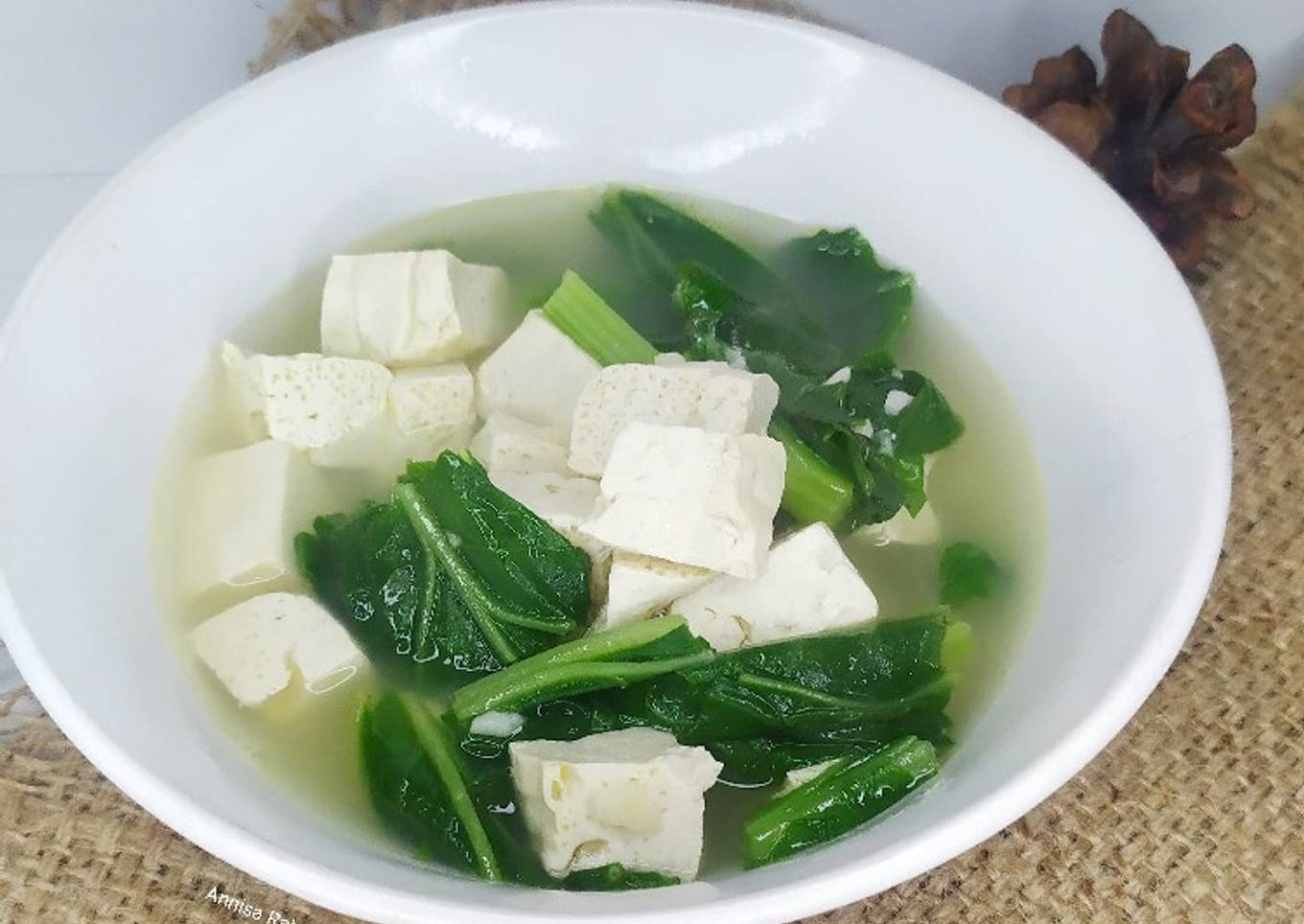 323. Sop Tahu Sawi Hijau