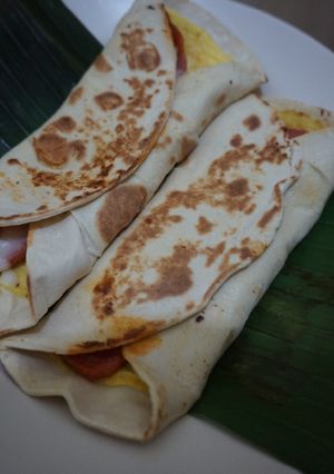 Foto resep Simple Wrap Breakfast