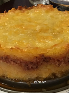 Una foto de Pastel de patata con salsa boloñesa a los 5 quesos