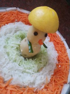 तिरंगा सलाद (Tiranga Salad recipe in Hindi) रेसिपी मुख्य फोटो