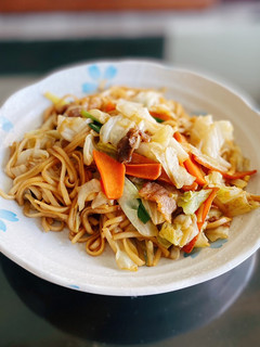 豪吃啊ෆ高麗菜豬肉炒麵 的食譜成品照片