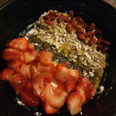 A picture of Chia & strawberry bowl.