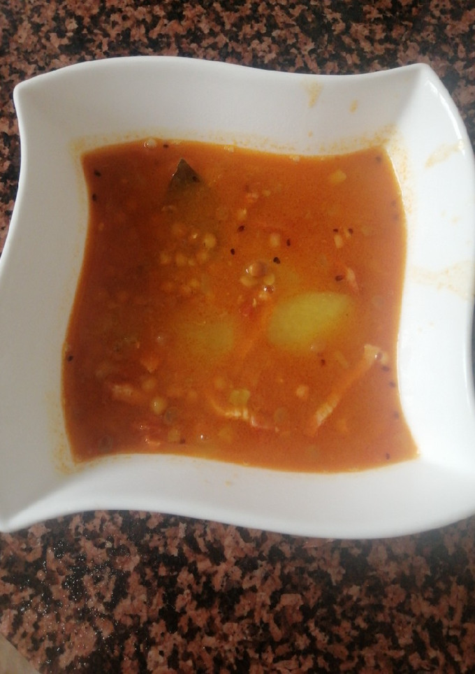 Una foto de Lentejas con chorizo rápidas