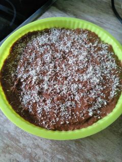 Una foto de Tarta crudivegana de cacao o algarroba