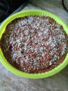 Una foto de Tarta crudivegana de cacao o algarroba