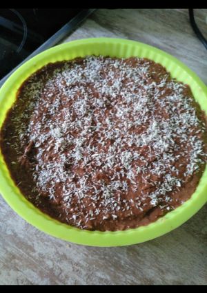 Una foto de Tarta crudivegana de cacao o algarroba