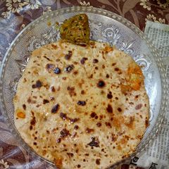 A picture of Carrot paratha.