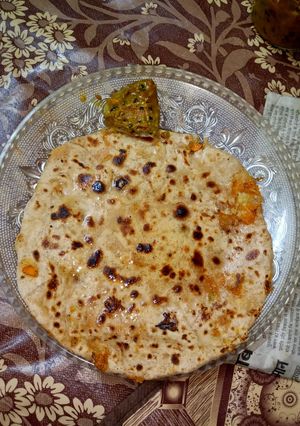 A picture of Carrot paratha.
