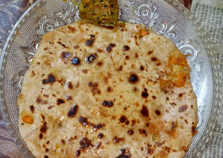 Simple Way to Make Perfect Carrot paratha