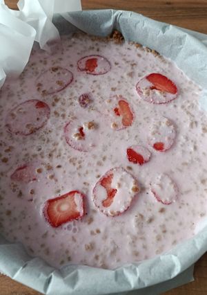 Foto principal de Gelatina de fresa y galleta