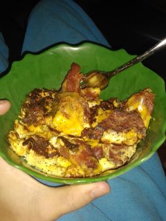 A picture of The best-scrambled eggs ever. 😃.