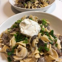 A picture of Hamburger Stroganoff.