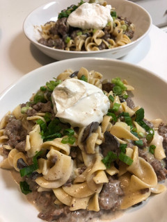 A picture of Hamburger Stroganoff.