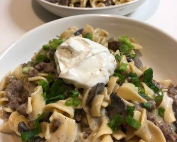 The New Way Prepare Recipe Hamburger Stroganoff Delicious