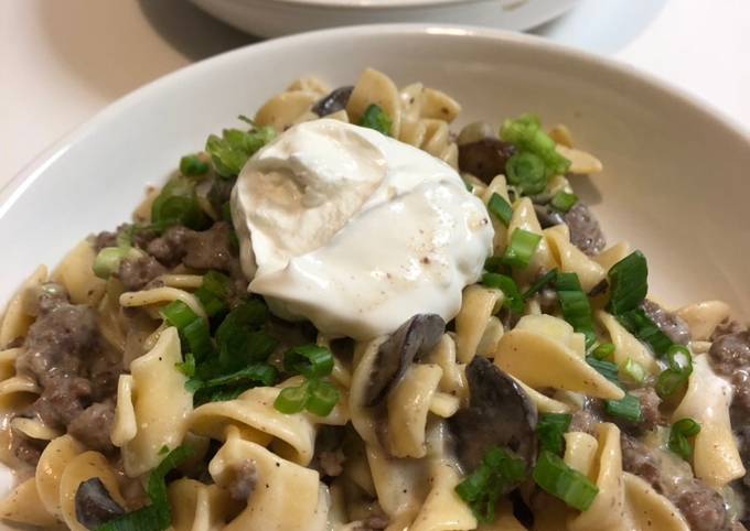 How to Prepare Homemade Hamburger Stroganoff