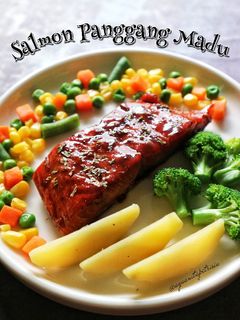Foto resep Salmon Panggang Madu