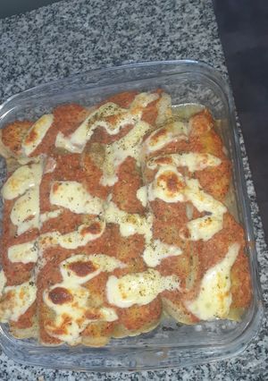 Una foto de Canelones de acelga