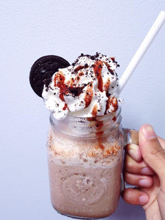 Una foto de Frappé de chocolate
