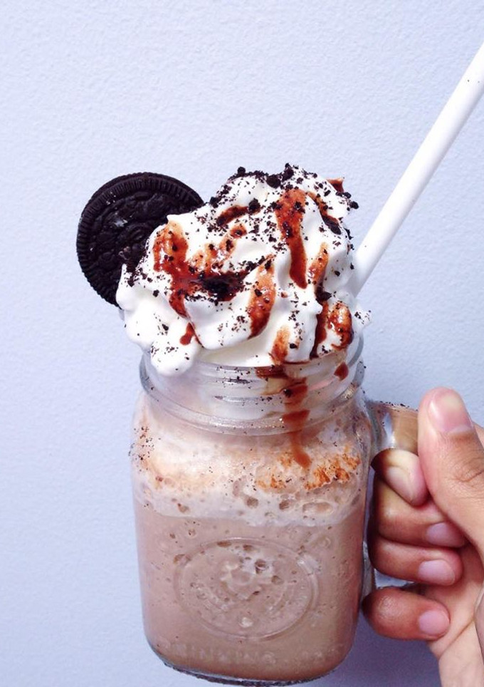 Una foto de Frappé de chocolate