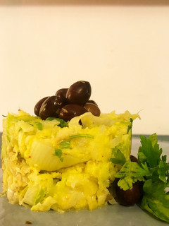 Foto de Bacalhau à Brás low carb #bacalhau #alhofrancês