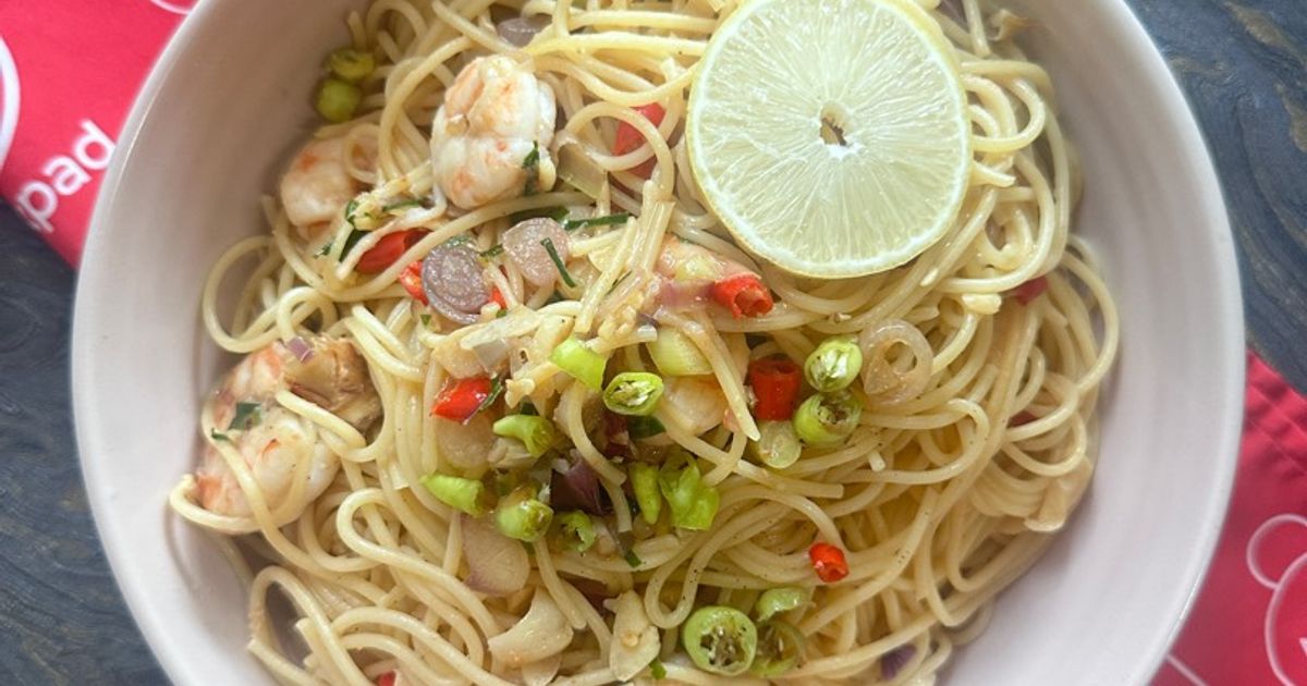 Spaghetti Udang Sambal Matah
