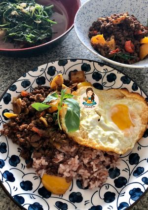Foto resep Thai Basil Beef/Chicken (Pad Kra Pao)