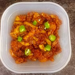 A picture of Baby corn Manchurian.
