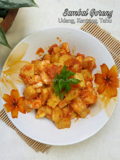 Foto resep Sambal Goreng Udang Kentang Tahu