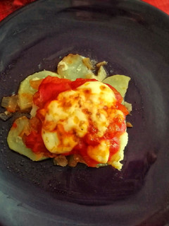 Una foto de Bacalao gratinado