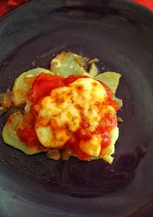 Una foto de Bacalao gratinado