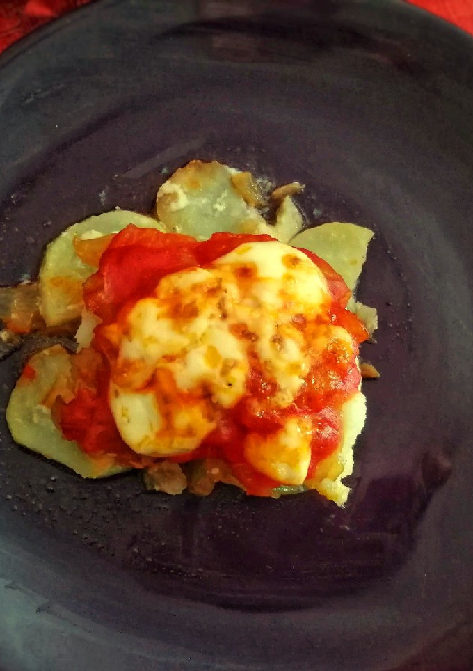 Una foto de Bacalao gratinado
